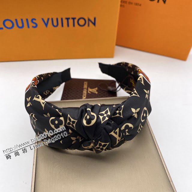 Louis Vuitton新款飾品 路易威登經典老花發箍 LV女士老花發網發箍  zglv2106